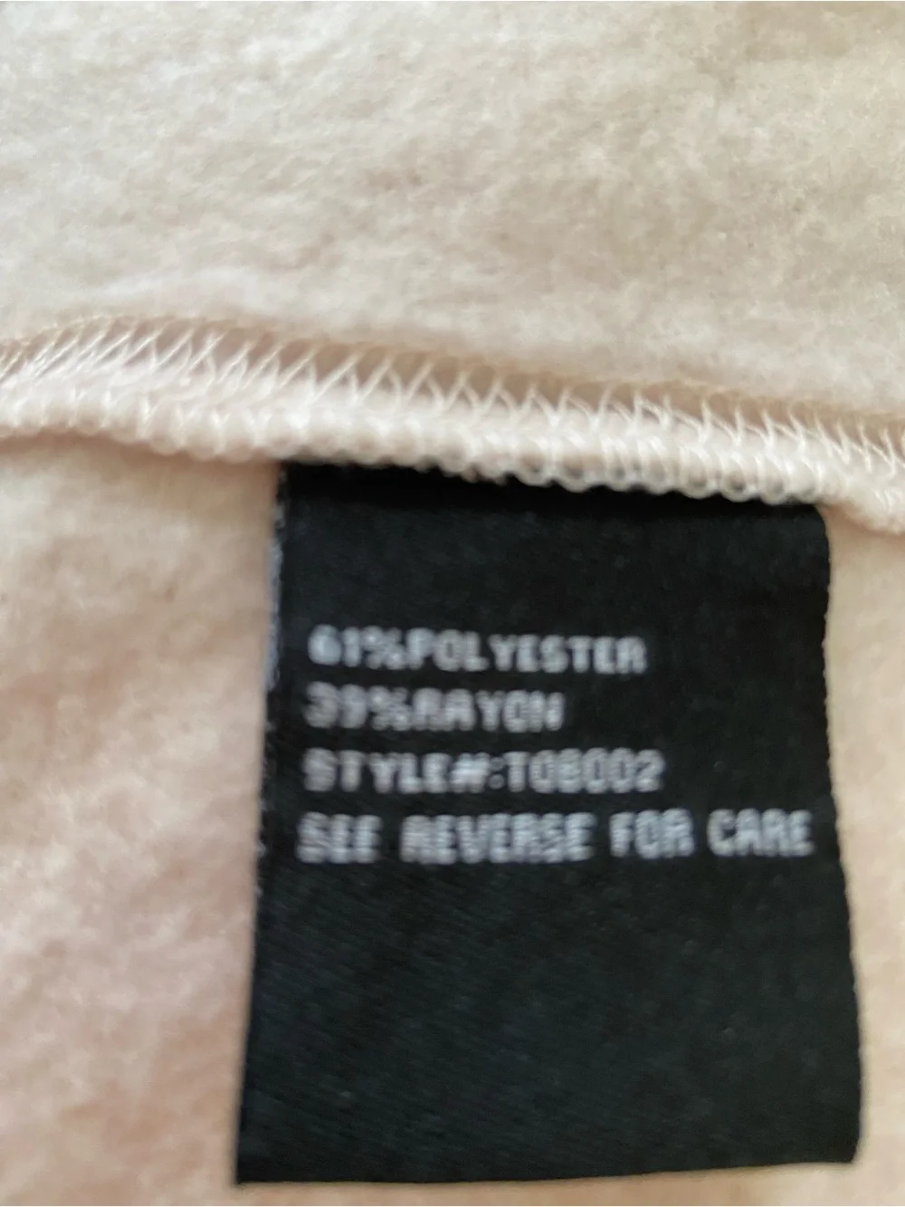 Blank Noir Women’s Beige/pink Ruffle Front Sweater Jacket size S